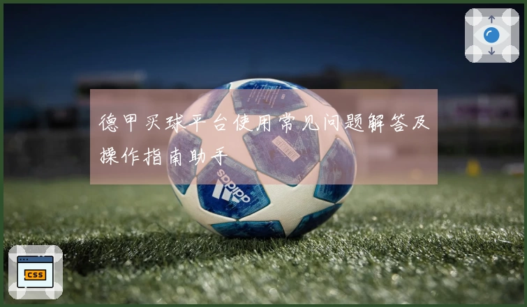 德甲买球平台使用常见问题解答及操作指南助手