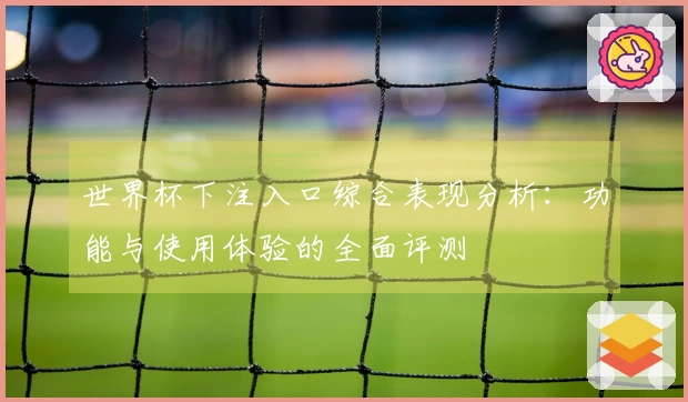 世界杯下注入口综合表现分析：功能与使用体验的全面评测