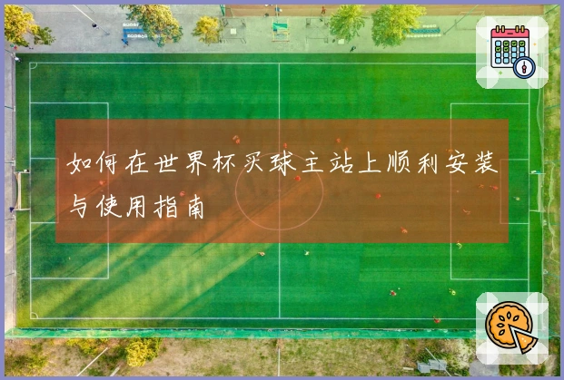 如何在世界杯买球主站上顺利安装与使用指南